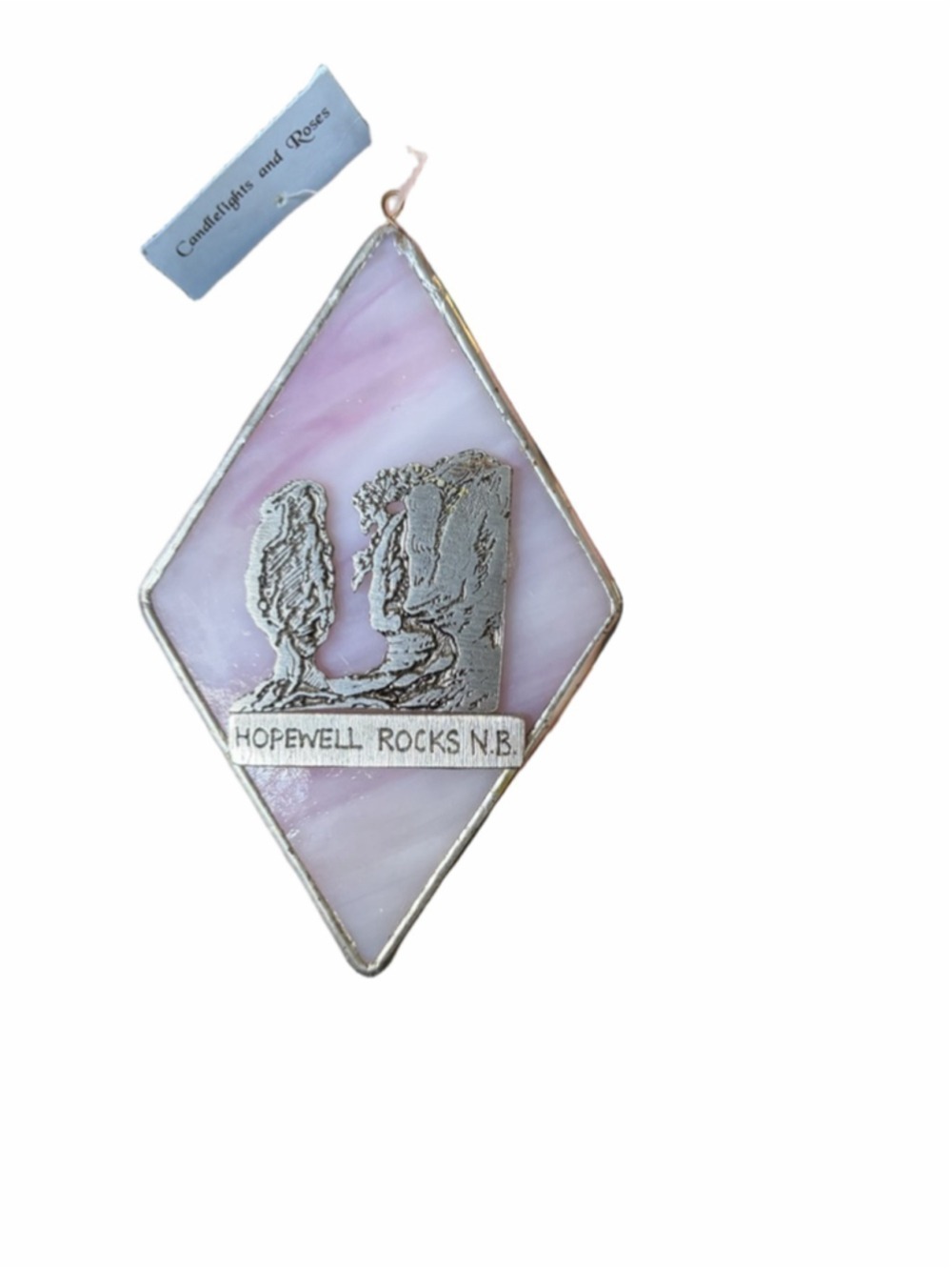 Candlelights and Roses Hopewell Rocks Ornament One Size Purple Silver
